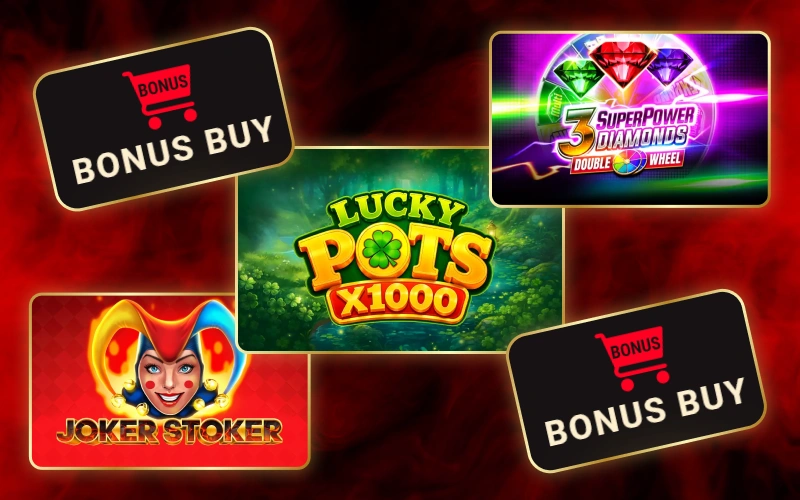 Ajoyib bonus raundlarini darhol Pinco bonus buy slotlarida sotib oling.