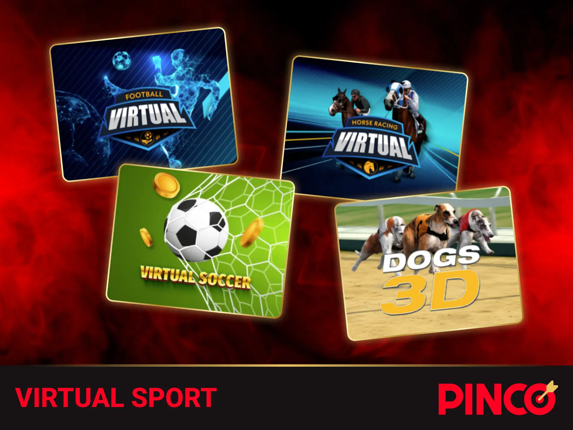 Sutka davomida uzluksiz oʻtadigan virtual sport oʻyinlariga Pinco bilan tiking.