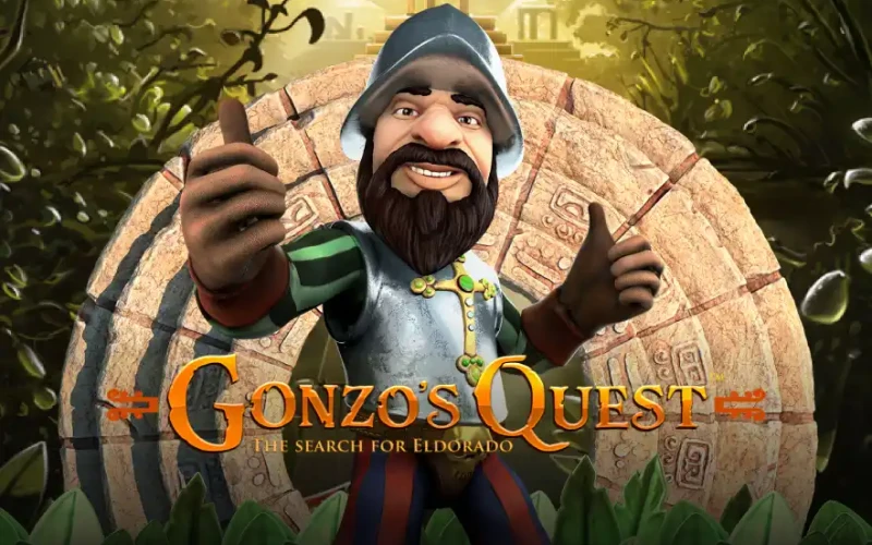 Ispan konquistadori bilan oltin qidirish uchun Pinco Gonzo's Quest slotiga kiring.