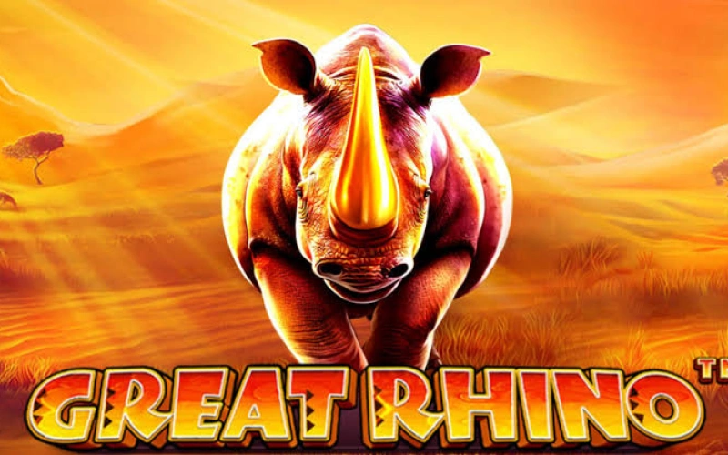 Quvnoq gergedanlar haqidagi Great Rhino slotini Pinco kazino boʻlimida oʻynang.