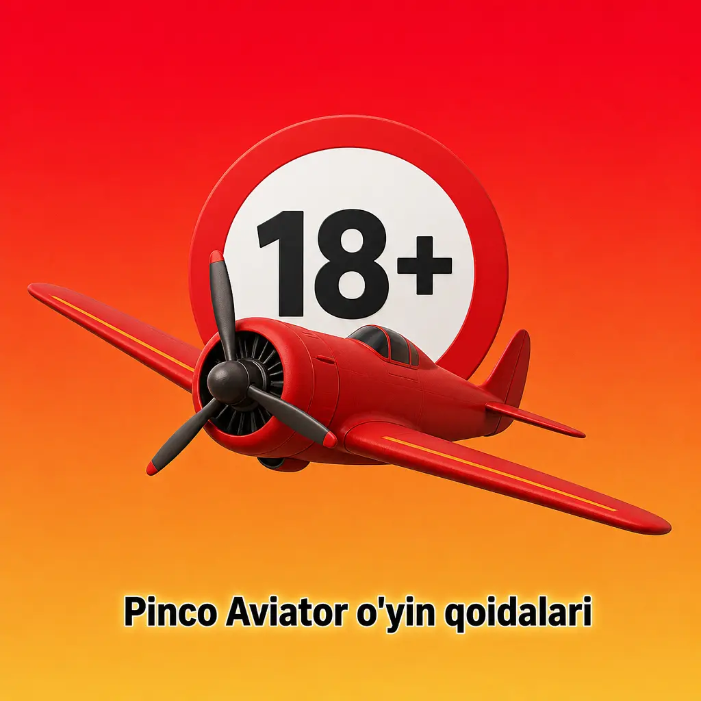 Pinco Aviator o'yinining qoidalari: tikish summasi, koeffitsient o'sishi va naqd olish tartibi tasvirlangan rasm