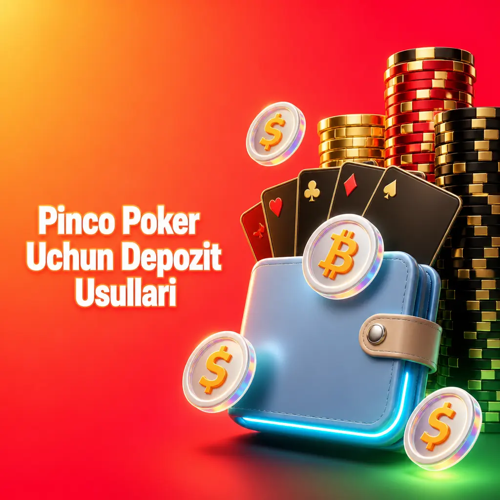 Pinco Poker uchun depozit usullari: Visa, Mastercard, kriptovalyutalar va elektron hamyonlar orqali tezkor to'ldirish.