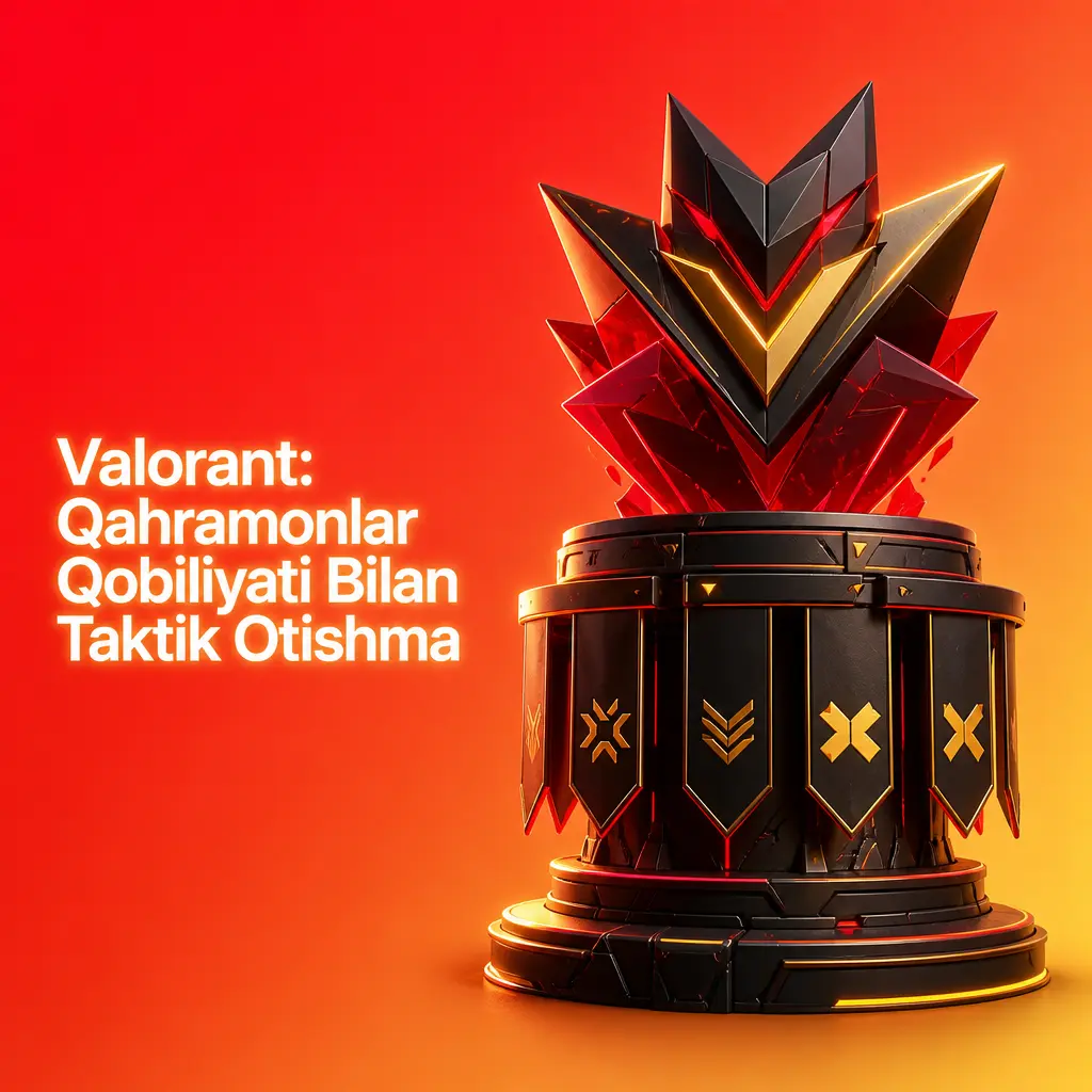 Valorant o'yinida qahramonlar qobiliyati va taktik strategiya uyg'unlashgan otishma janri tasviri