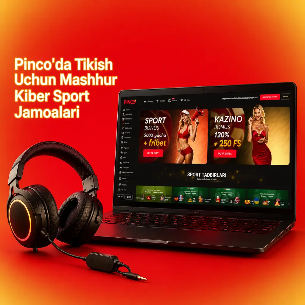 Pinco'da tikish uchun CS2, Dota 2, LoL, Valorant kabi o'yinlardagi mashhur kiber sport jamoalari jadvali